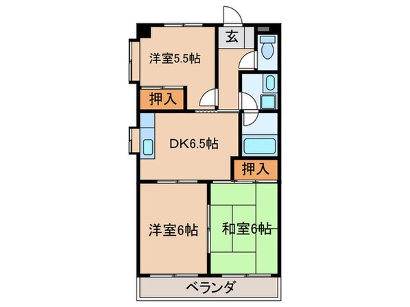 フロ－ラタウンの物件間取画像